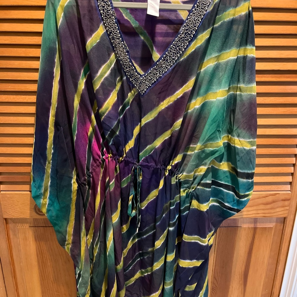 WOMENS FAMOUS MAKER 1X/2X COVERUP/KIMONO